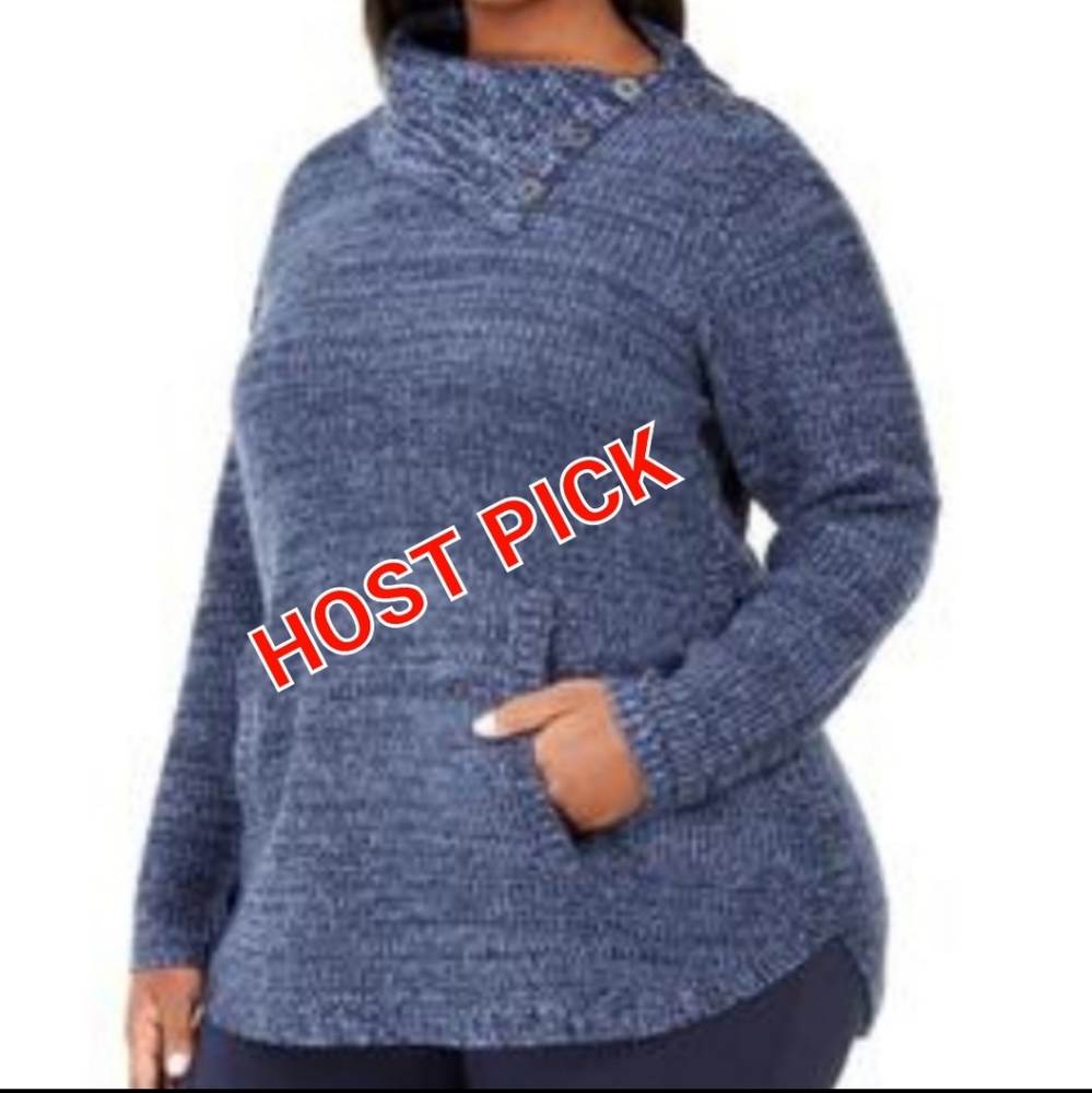 Style &Co blue pullover sweater